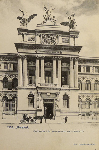 Early 20th century postcard depicting the Ministry of Development.