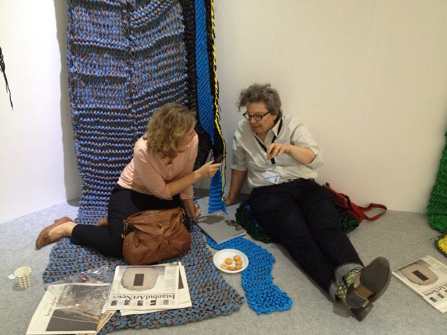 Elif Gül Tirben with Sheila Pepe